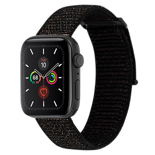 Ремешок Case-Mate для Apple Watch 42-44 мм 1, 2, 3, 4, 5 серии. Цвет металлический черный