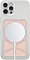 Магнитное крепление-подставка SwitchEasy MagStand Leather Stand для зарядного устройства Apple MagSafe. Совместимо с Apple iPhone 12&11. Внешняя отделка: искусственная кожа (полиуретан). Цвет: розовый