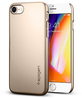 Чехол Spigen Thin Fit (054CS22209) для iPhone 8/SE (2020) (Champagne Gold)