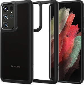 Чехол Spigen Ultra Hybrid (ACS02352) для Samsung Galaxy S21 Ultra (Black)