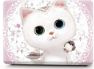 Чехол накладка пластиковая i-Blason для Macbook Pro15 A1707 Cute kitten pink