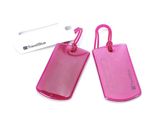 Комплект из 2 багажных бирок Travel Blue Jelly ID Tag (016), цвет красный