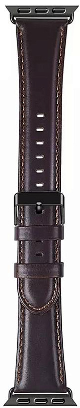 фото Ремешок Wiwu Leather Watch Band для Apple Watch Series 1-6/SE 42/44 mm (Dark Brown)
