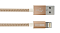 Кабель нейлон USB iPh5 8pin Mfi, материал -TPE, цвет - Gold,1,0m