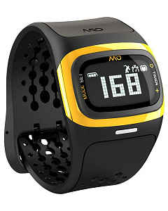 Спортивные часы Mio ALPHA 2 Yellow Large (58P-YLW), черный / желтый