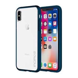 Чехол Incipio Octane Pure для iPhone XS/X. Материал пластик. Цвет прозрачный синий