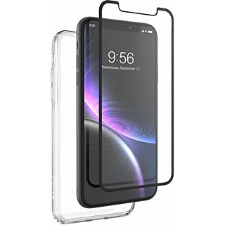 Защитный чехол InvisibleShield 360 для iPhone XR + защитное стекло InvisibleShield Glass Curve (изогнутое). Материал пластик. Цвет прозрачный