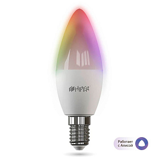 Умная лампа HIPER IoT C1 RGB работает с Алисой (White)