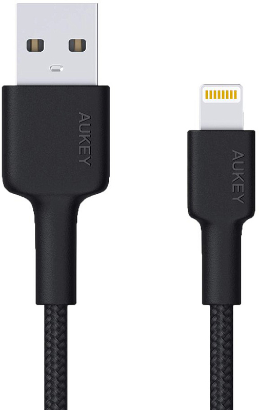 фото Кабель для iPod, iPhone, iPad Aukey CB-AL05 USB-A to Lightning 2m (Black)
