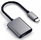 Переходник Satechi (ST-TCACAM) USB-C to USB-C/Mini-Jack (Space Grey)