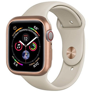 Чехол COTEetCI Apple Watch4 Aluminum Magnet Case  44mm gold