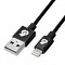 Зарядный кабель FORCE MFI Lightning USB Kevlar Cable (Metal)