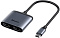 Переходник Baseus Enjoy series Type-C to HDMI*2+PD HD intelligent HUB adapter Grey