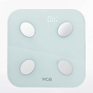 MGB. Умные весы Body fat scale Glass Edition, цвет белый