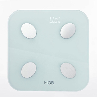 MGB. Умные весы Body fat scale Glass Edition, цвет белый