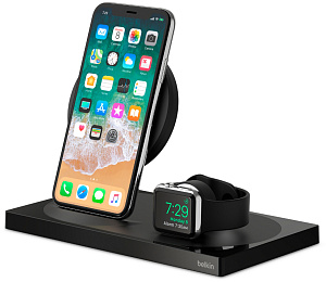 Беспроводная док-станция Belkin BoostUp (F8J234myBLK-APL) для iPhone/Apple Watch (Black)