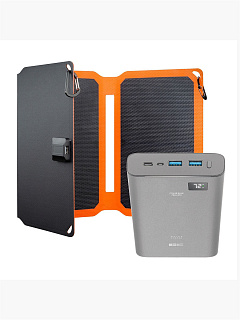 Набор внешний аккумулятор INTERSTEP PB2618PD 26800мАч + солнечное ЗУ 15Вт