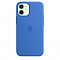 Силиконовый чехол MagSafe для IPhone 12/12 Pro цвета капри (синий)