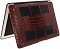 OEM Чехол кожаный Heddy для MacBook 12&quot; HD-N-A-11-01-07. Croco huzelnut (красно-коричневый)