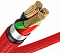 Кабель Baseus Horizontal Data Cable(With An Indicator Lamp)USB For iP 2.4A 1m Red