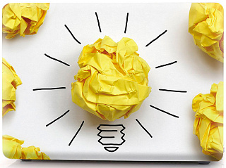 Чехол накладка пластиковая i-Blason для Macbook Air 13 new (2018) A1932 Paper Bulb