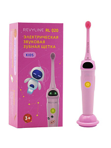 Revyline. Детская электрическая зубная щетка RL020, цвет розовый