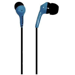 Наушники iFrogz EarPollution проводные вставные. Цвет синий.