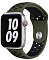 Ремешок Wiwu Dual Color Silicone Band для Apple Watch Series 1-6/SE 42/44 mm (Green/Black)