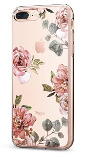 Чехол Spigen iPhone 8 Plus/7 Plus Case Liquid Crystal, акварель роза (055CS22621)