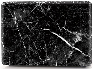 Чехол накладка пластиковая i-Blason для Macbook Air 13 new (2018) A1932 marble black