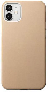 Чехол Nomad Rugged Case для iPhone 12 & 12 Pro (6.1&quot;). Материал верха: кожа натуральная. Цвет: бежевый