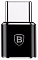 Переходник Baseus MicroUSB/USB-C Adapter CAMOTG-01 (Black)