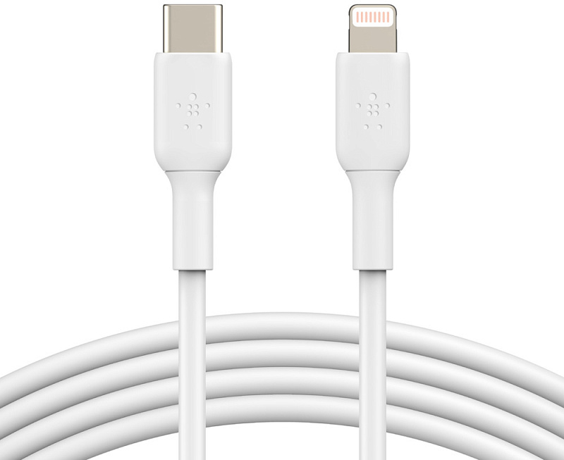 фото Кабель для iPod, iPhone, iPad Belkin Boost Charge USB-C/Lightning 1m CAA003bt1MWH (White)