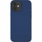 Чехол-накладка SwitchEasy MagSkin для iPhone 12 mini (5.4&quot;). Совместим с Apple MagSafe. Цвет: синий