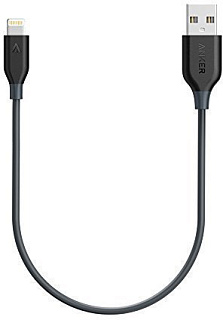 Anker PowerLine 0.3m (A8114011) - кабель Lightning to USB (Graphite)