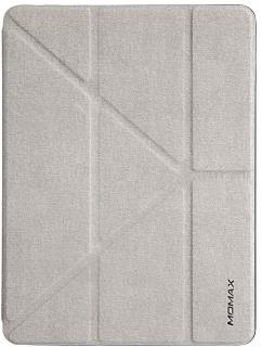 Чехол  Momax Flip Cover Case with Apple Pencil Holder (iPad10.2″ 2019 ) Grey