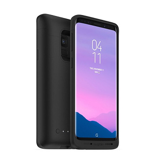 Чехол Mophie Juice Pack со встроенным аккумулятором для Samsung Galaxy S9. Емкость аккумулятора 2070 МаЧ. Цвет: черный