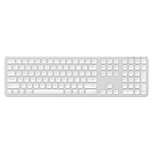 Беспроводная клавиатура Satechi Aluminum Bluetooth Wireless Keyboard with Numeric Keypad. Язык раскладки английский/русский. Цвет серебристый.
Satechi Aluminum Bluetooth Wireless Keyboard with Numeric Keypad RU - Silver