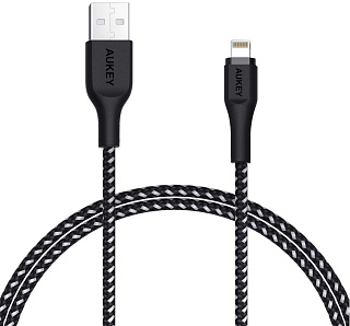 Кабель Aukey MFi Lightning 8 pin Sync and Charging Cable,L=1.2M,черный  LLTS148174