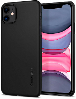 Чехол Spigen Thin Fit, black - iPhone 11