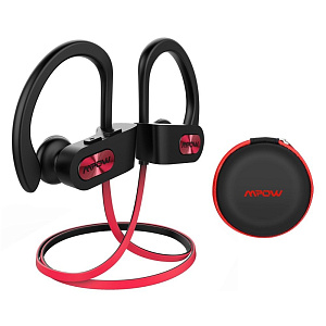 MPOW. Беспроводные спортивные наушники Flame Sport, цвет черный/красный