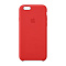Чехол кожаный для Apple iPhone 6s  Leather Case RED