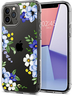 Чехол Spigen Cecile (ACS01829) для iPhone 12/iPhone 12 Pro (Midnight Bloom)