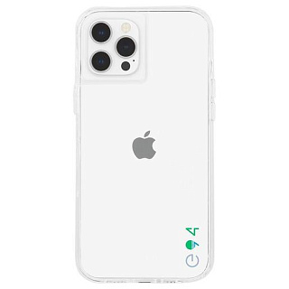 Чехол Case-Mate ECO 94 Case для iPhone 12 Pro Max, покрытый антимикробным материалом Micropel. Цвет: прозрачный