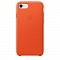 Кожаный чехол Apple Leather Case для iPhone 8/7, цвет (Bright Orange) ярко-оранжевый
