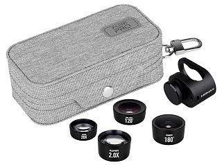 Набор объективов Momax X-LENS PRO 4 IN 1 Premium Lens Kit Black