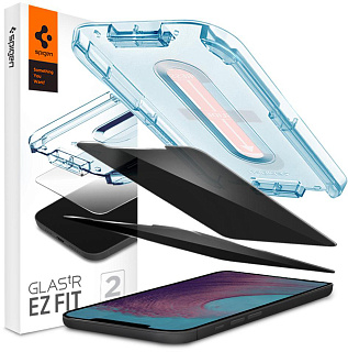 Защитное стекло Spigen Glas.tR EZ Fit Privacy 2 Pack (AGL01793) для iPhone 12 Pro Max (Clear)