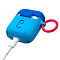 Чехол Case-Mate AirPods PRO - CreaturePods для футляра с возможностью беспроводной зарядки наушников AirPods PRO. Дизайн Tricky Trickster, цвет синий, карабин красный