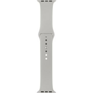 Ремешок SPORT для Apple Watch 42mm&44mm, силикон, св.серый