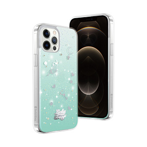 Чехол SwitchEasy Lucky Tracy для iPhone 12 Pro Max (6.7"). синий